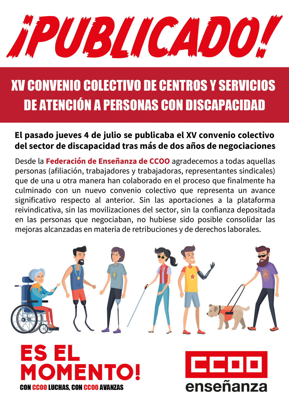 XV Convenio Colectivo de Centros y Servicios de Atención a Personas con Discapacidad