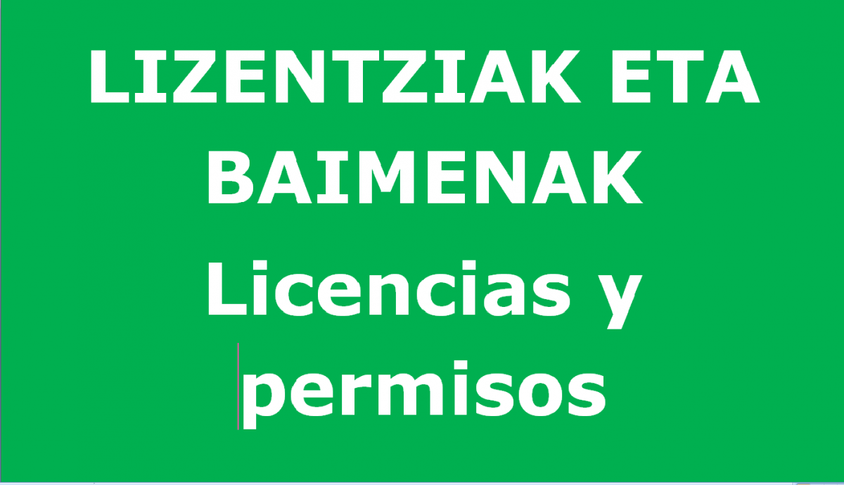Licencias y permisos