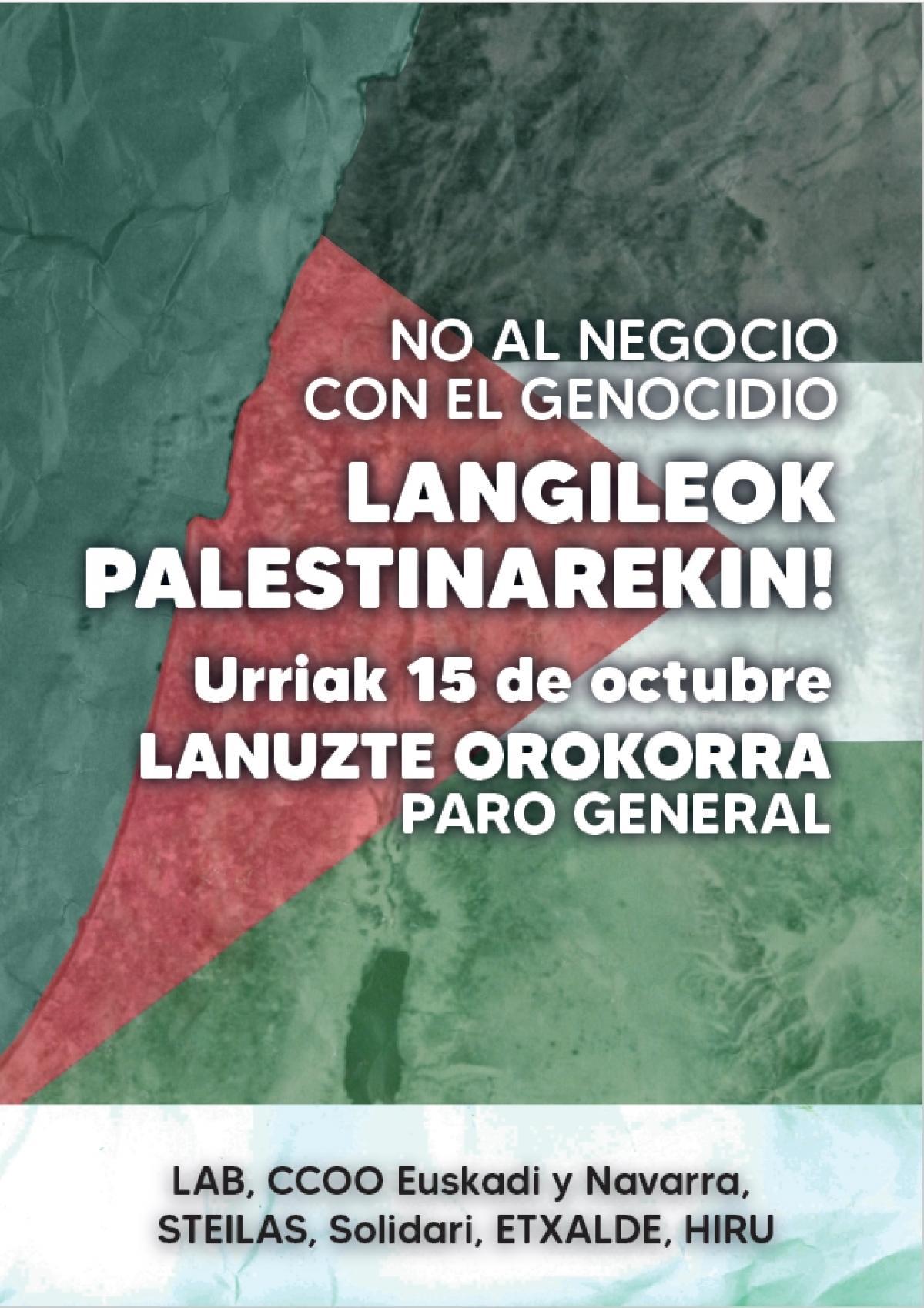 Urriak 15_langileok Palestinarekin_kartela