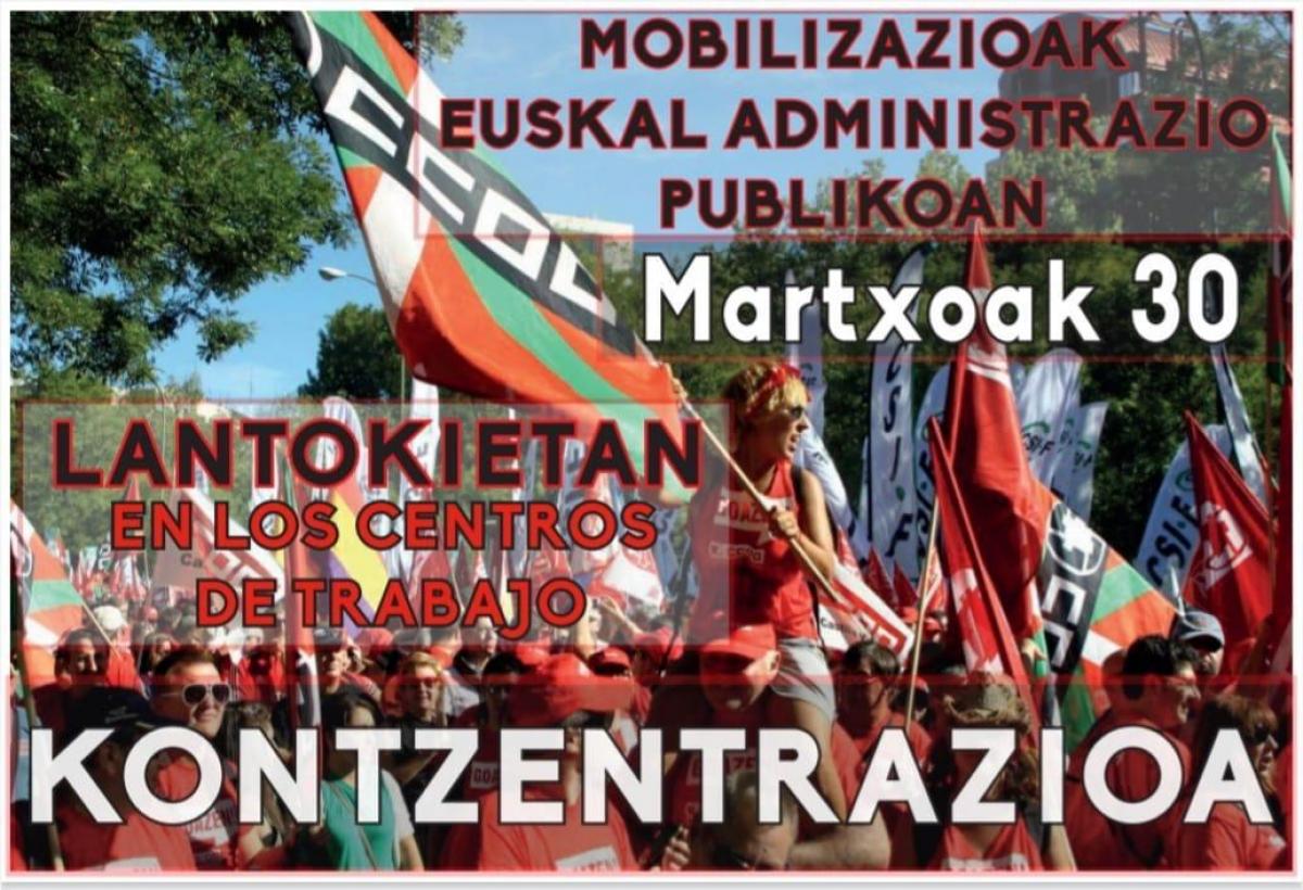 Mobilizazioak Euskal Administrazio Publikoan. Martxoak 30