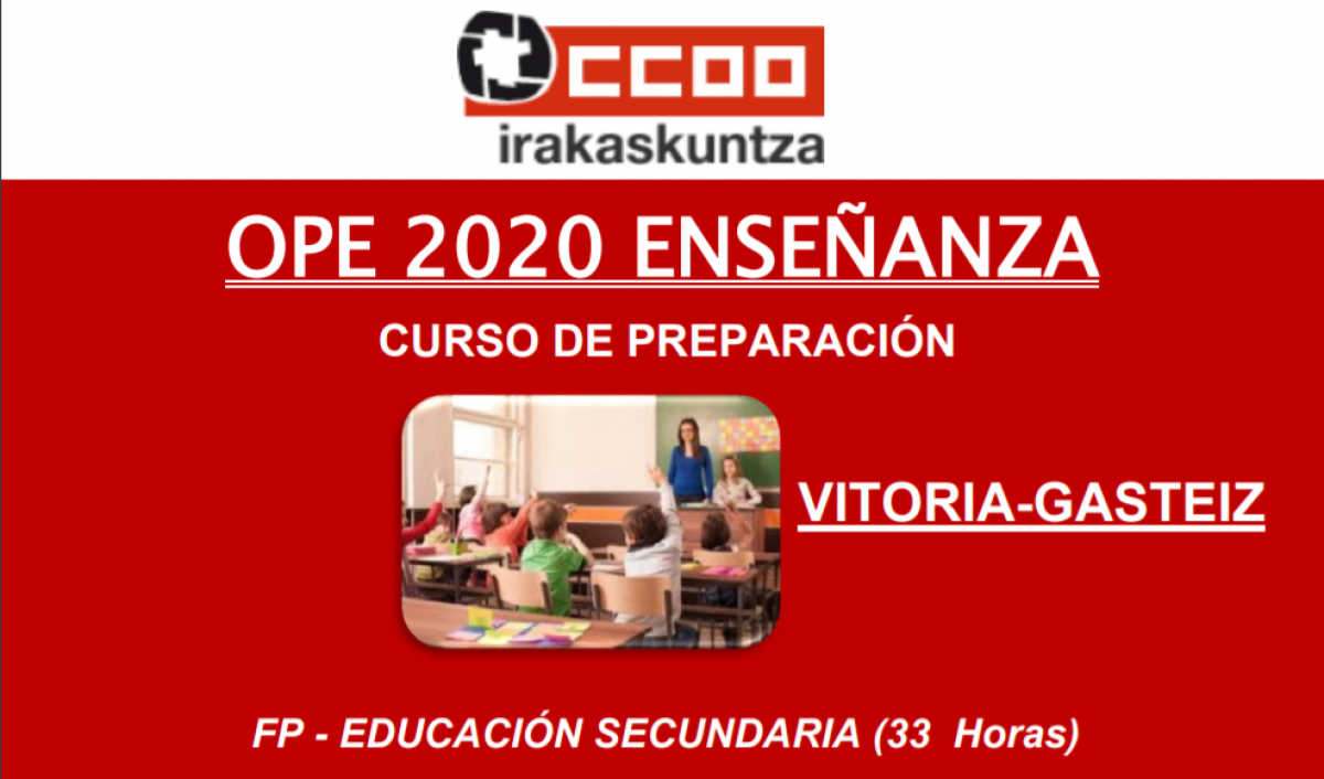 Cursos OPE 2020 Vitoria